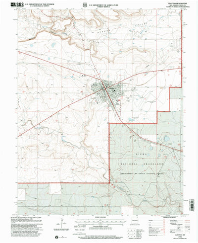 United States Geological Survey Clayton, NM (1998, 24000-Scale) digital map