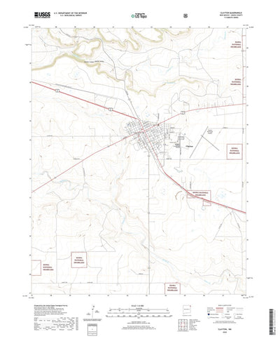 United States Geological Survey Clayton, NM (2020, 24000-Scale) digital map