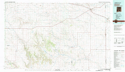 United States Geological Survey Clayton, NM-TX (1982, 100000-Scale) digital map