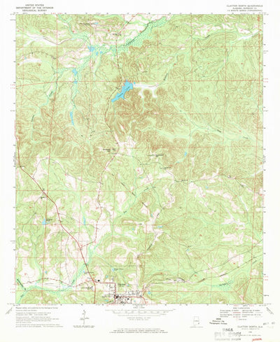 United States Geological Survey Clayton North, AL (1968, 24000-Scale) digital map