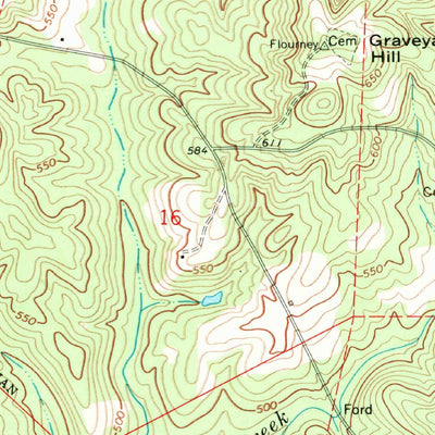 United States Geological Survey Clayton North, AL (1968, 24000-Scale) digital map