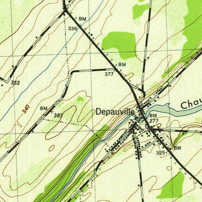 United States Geological Survey Clayton, NY (1943, 31680-Scale) digital map