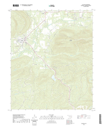United States Geological Survey Clayton, OK (2022, 24000-Scale) digital map