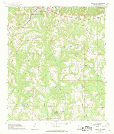 United States Geological Survey Clayton South, AL (1967, 24000-Scale) digital map