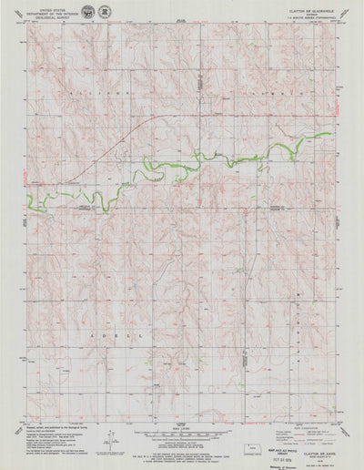 United States Geological Survey Clayton SW, KS (1978, 24000-Scale) digital map