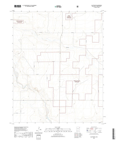 United States Geological Survey Clayton SW, NM (2020, 24000-Scale) digital map