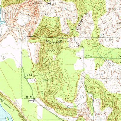 United States Geological Survey Clayton, WA (1950, 62500-Scale) digital map