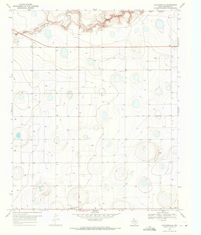 United States Geological Survey Claytonville, TX (1969, 24000-Scale) digital map