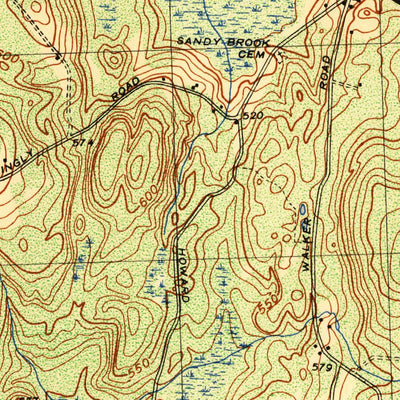 United States Geological Survey Clayville, RI (1948, 25000-Scale) digital map