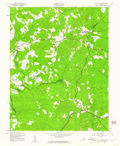 United States Geological Survey Clayville, VA (1943, 24000-Scale) digital map