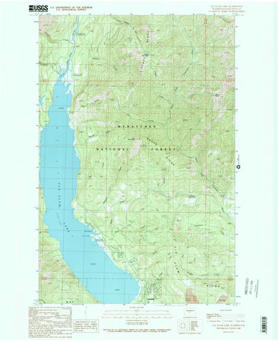 United States Geological Survey Cle Elum Lake, WA (1989, 24000-Scale) digital map
