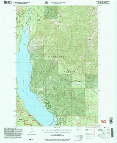 United States Geological Survey Cle Elum Lake, WA (2003, 24000-Scale) digital map