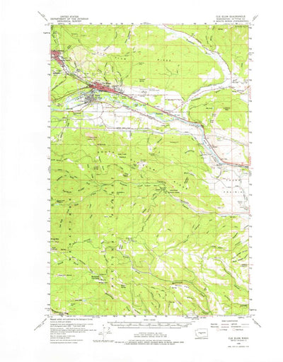 United States Geological Survey Cle Elum, WA (1958, 62500-Scale) digital map