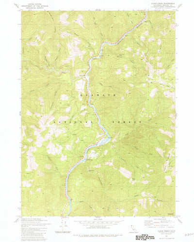 United States Geological Survey Clear Creek, CA (1981, 24000-Scale) digital map