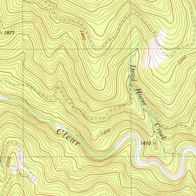 United States Geological Survey Clear Creek, CA (1981, 24000-Scale) digital map
