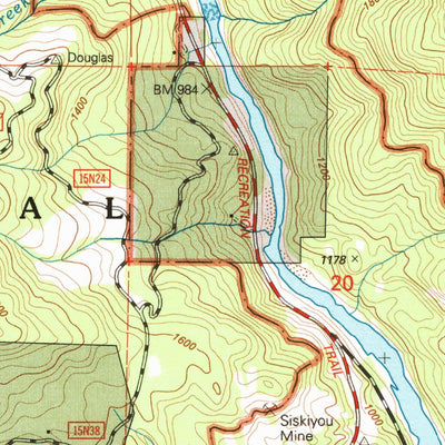 United States Geological Survey Clear Creek, CA (2001, 24000-Scale) digital map