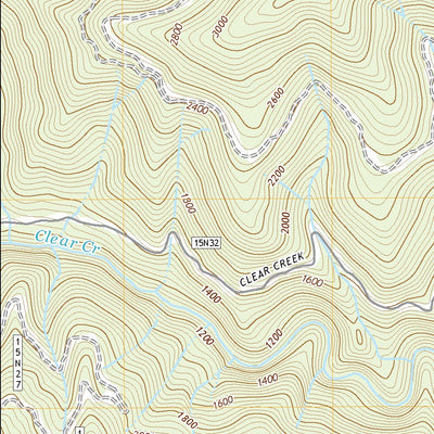 United States Geological Survey Clear Creek, CA (2022, 24000-Scale) digital map