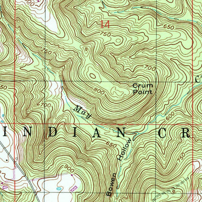 United States Geological Survey Clear Creek, IN (1999, 24000-Scale) digital map