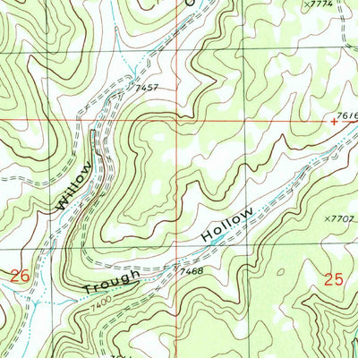 United States Geological Survey Clear Creek Mountain, UT (1980, 24000-Scale) digital map