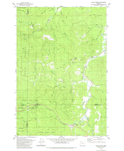 United States Geological Survey Clear Creek, OR (1979, 24000-Scale) digital map