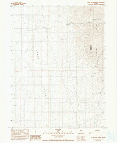 United States Geological Survey Clear Creek Ranch, NV (1990, 24000-Scale) digital map
