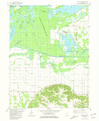 United States Geological Survey Clear Lake, IL (1981, 24000-Scale) digital map