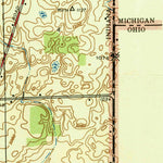 United States Geological Survey Clear Lake, IN-OH-MI (1939, 24000-Scale) digital map