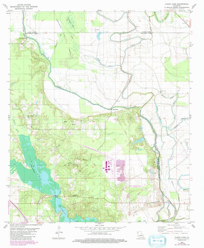 United States Geological Survey Clear Lake, LA (1980, 24000-Scale) digital map