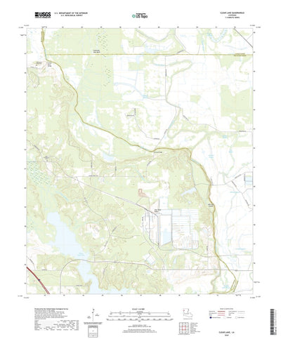 United States Geological Survey Clear Lake, LA (2020, 24000-Scale) digital map