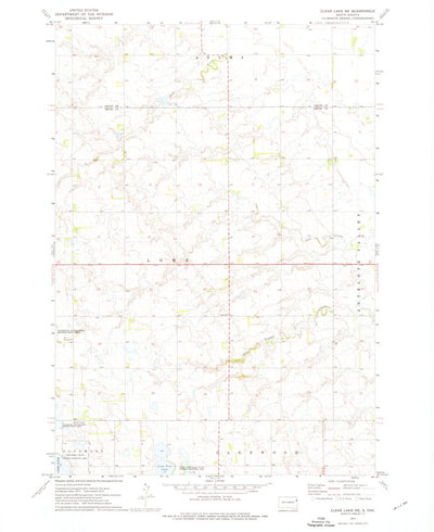 United States Geological Survey Clear Lake NE, SD (1973, 24000-Scale) digital map