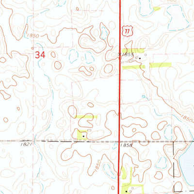United States Geological Survey Clear Lake North, SD (1973, 24000-Scale) digital map