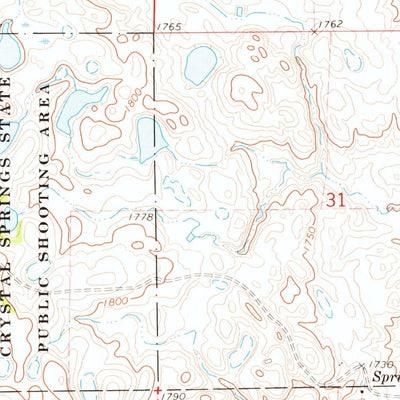 United States Geological Survey Clear Lake North, SD (1973, 24000-Scale) digital map