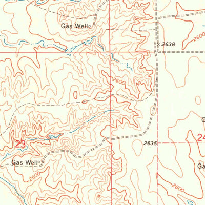 United States Geological Survey Clear Lake NW, OK (1971, 24000-Scale) digital map
