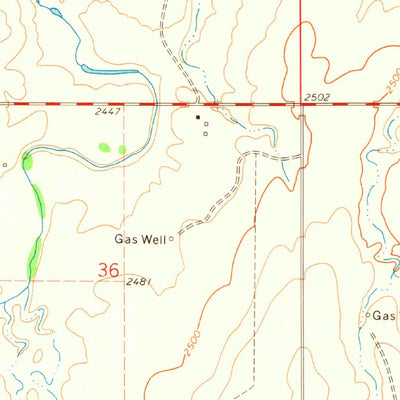 United States Geological Survey Clear Lake, OK (1971, 24000-Scale) digital map