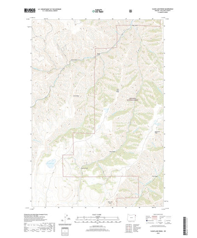 United States Geological Survey Clear Lake Ridge, OR (2020, 24000-Scale) digital map