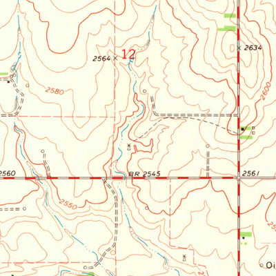 United States Geological Survey Clear Lake SE, OK-TX (1971, 24000-Scale) digital map