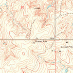 United States Geological Survey Clear Lake SE, OK-TX (1971, 24000-Scale) digital map