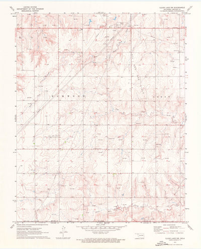 United States Geological Survey Clear Lake SW, OK (1971, 24000-Scale) digital map