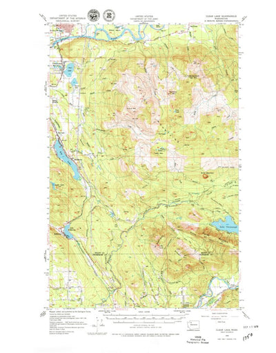 United States Geological Survey Clear Lake, WA (1956, 62500-Scale) digital map