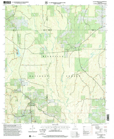 United States Geological Survey Clear Springs, MS (2000, 24000-Scale) digital map