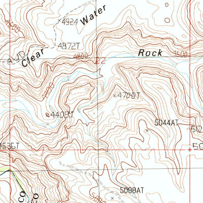 United States Geological Survey Clear Water Spring, AZ (1988, 24000-Scale) digital map