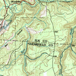 United States Geological Survey Clearfield, PA (1983, 100000-Scale) digital map