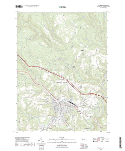 United States Geological Survey Clearfield, PA (2023, 24000-Scale) digital map