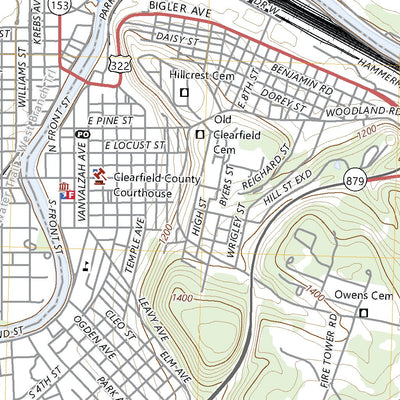 United States Geological Survey Clearfield, PA (2023, 24000-Scale) digital map