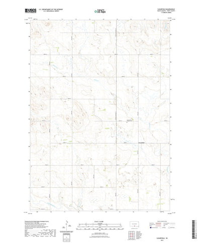 United States Geological Survey Clearfield, SD (2021, 24000-Scale) digital map