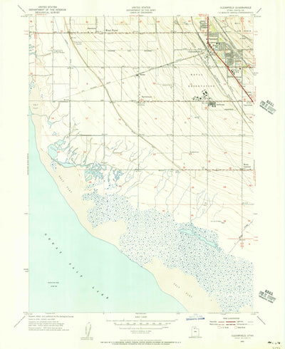 United States Geological Survey Clearfield, UT (1955, 24000-Scale) digital map