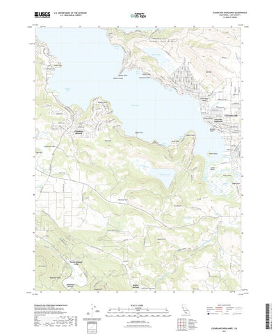 United States Geological Survey Clearlake Highlands, CA (2021, 24000-Scale) digital map