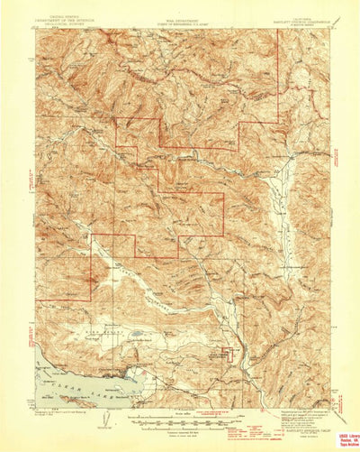 United States Geological Survey Clearlake Oaks, CA (1944, 62500-Scale) digital map