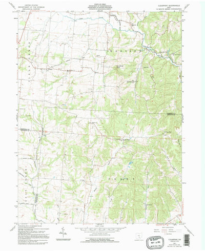 United States Geological Survey Clearport, OH (1961, 24000-Scale) digital map