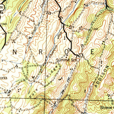 United States Geological Survey Clearville, PA (1944, 62500-Scale) digital map